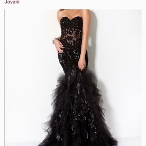 Black jovani dress